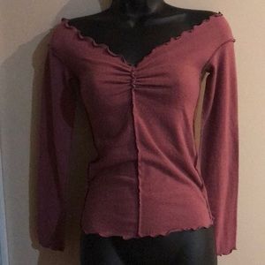 Urban Outfitters off the shoulder long sleeve top